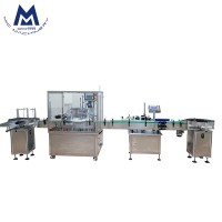 Automatic essential oil e liquid vial bottle filling capping machine